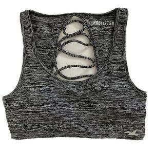 NEW HOLLISTER Woman’s Sports Bra Gray sz Small